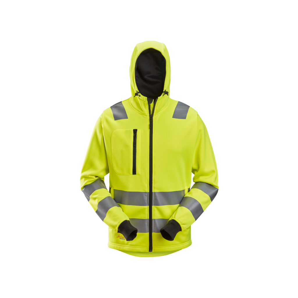 Sweat à capuche zippé, haute visibilité, Classe 2/3 - 8039 - OFFICINA.shop