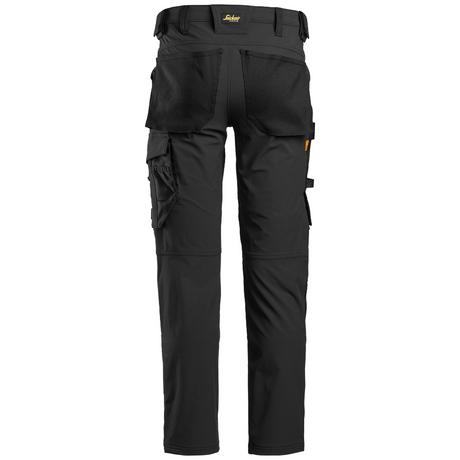 Pantalon Noir en tissu extensible - 6371 - OFFICINA.shop