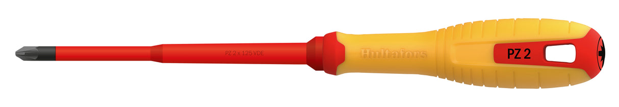 Tournevis Pozidriv VDE — PZ 2 x 125 VDE (Hultafors, réf. 446025)