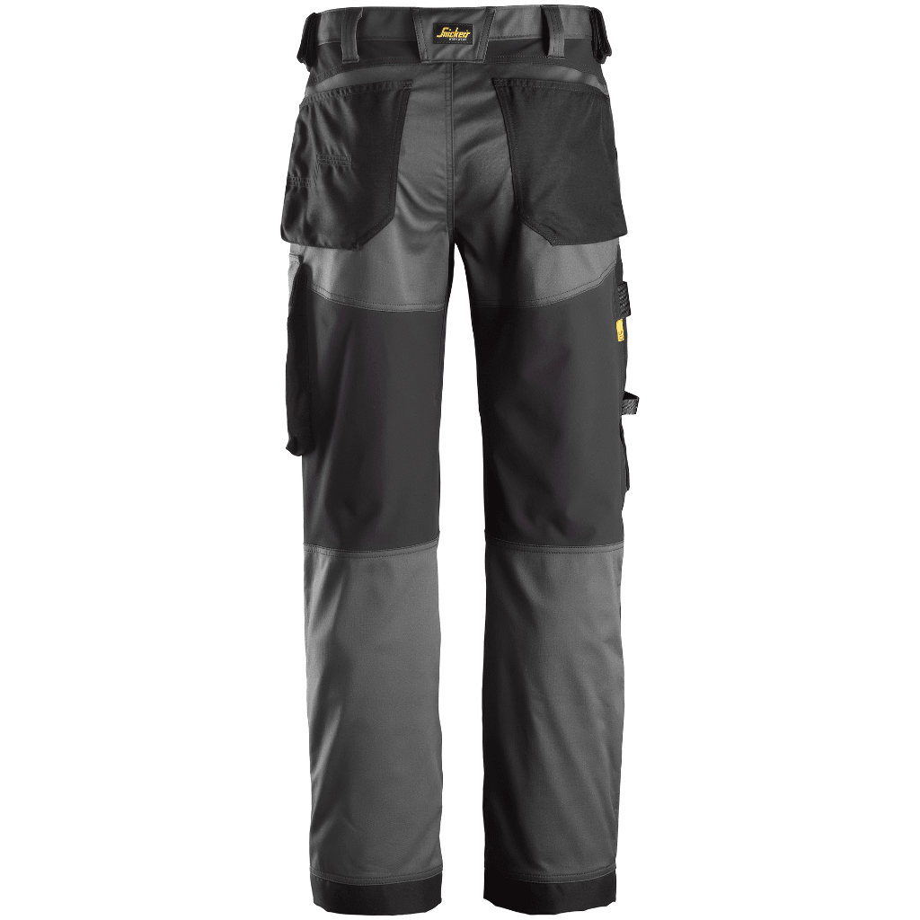 Pantalon+ Gris en tissu extensible avec coupe large - AllroundWork 6351 - OFFICINA.shop