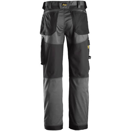 Pantalon+ Gris en tissu extensible avec coupe large - AllroundWork 6351 - OFFICINA.shop