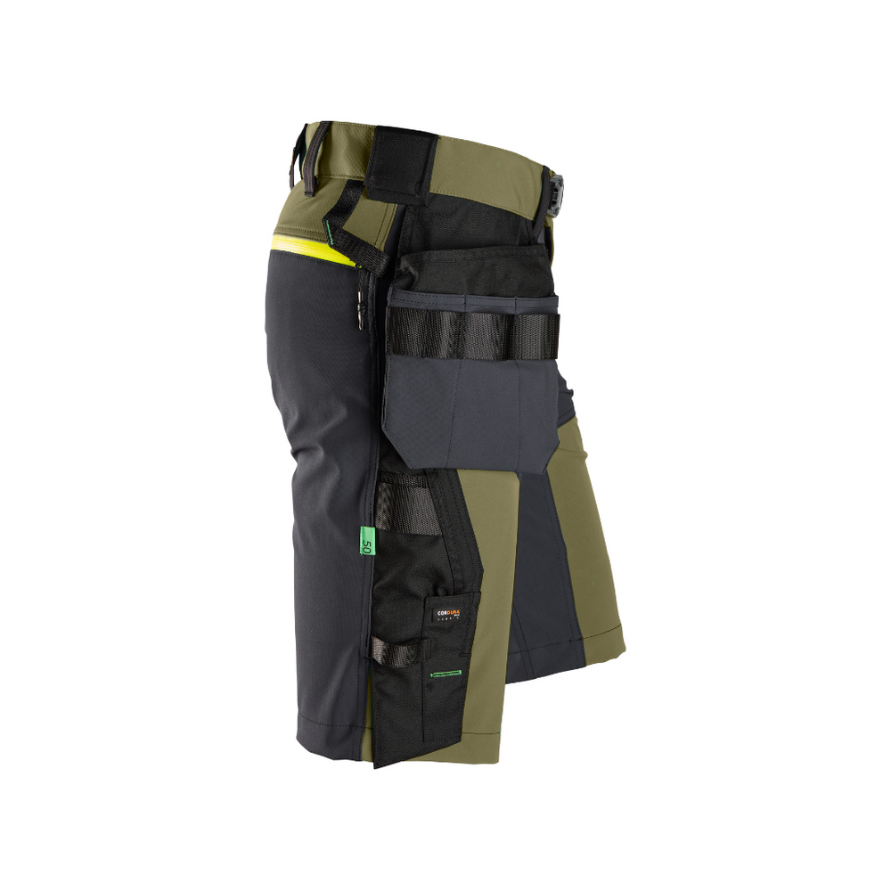 Short en tissu extensible Softshell avec poches holster - FlexiWork 6140 - OFFICINA.shop