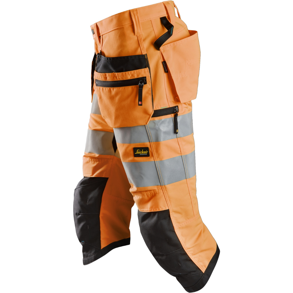 Pantacourt+ haute visibilité avec poches holster, Classe 2 - LiteWork 6134 - OFFICINA.shop