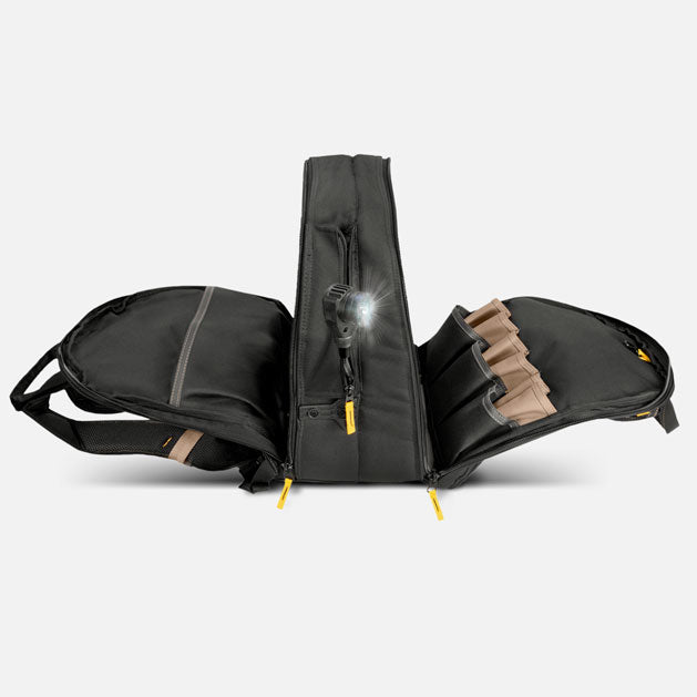 Sac à dos pour outils, avec éclairage LED et E-Charge USB - OFFICINA.shop