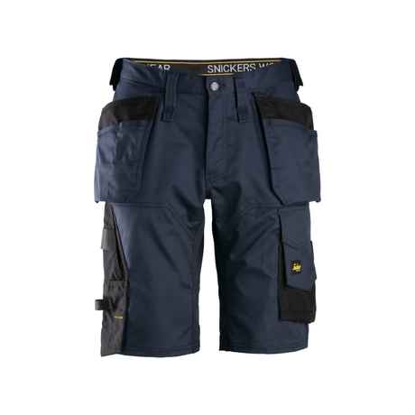 Weit geschnittene Arbeitsshorts aus Stretchmaterial mit Holstertaschen – 6151