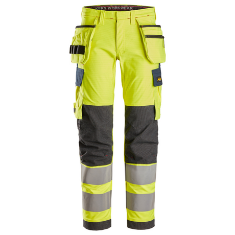 Pantalon de travail extensible avec poches holster haute visibilité, Classe 2 - ProtecWork 6268 - OFFICINA.shop