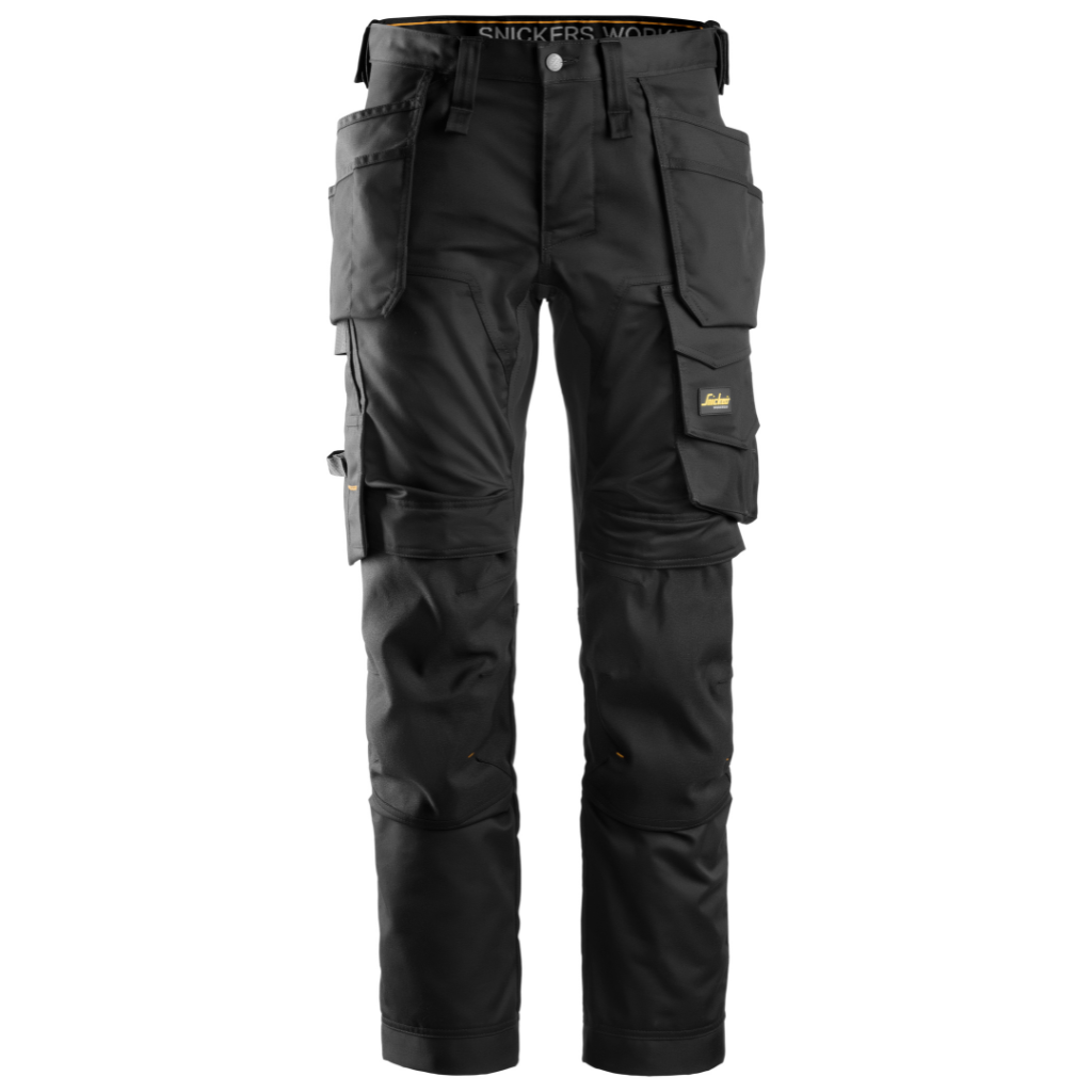 Pantalon Noir en tissu extensible avec poches holster - AllroundWork 6241 - OFFICINA.shop