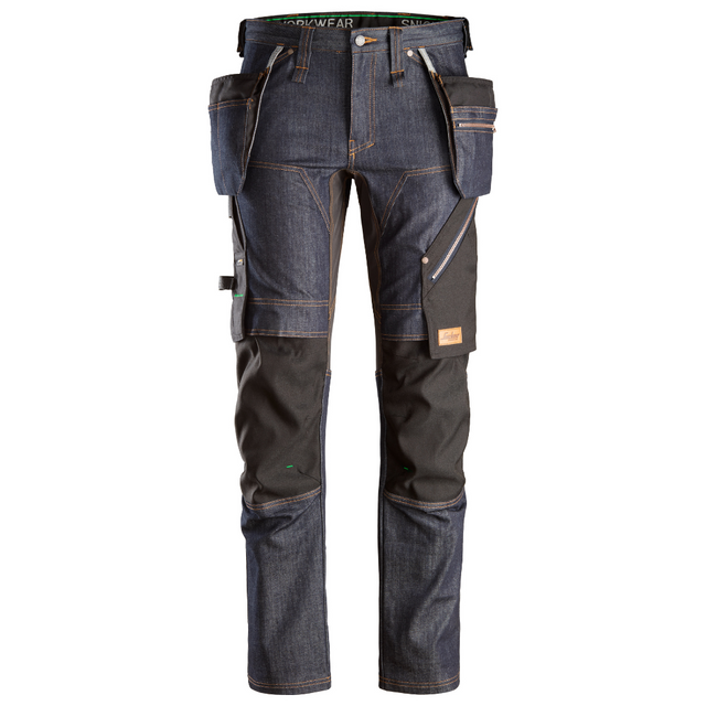 Pantalon de travail en denim avec poches holster - FlexiWork 6955 - OFFICINA.shop