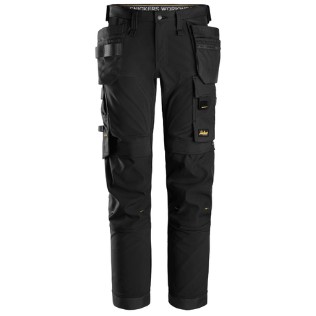 Pantalon Noir en tissu extensible dans 4 directions avec poches holster - AllroundWork 6275 - OFFICINA.shop