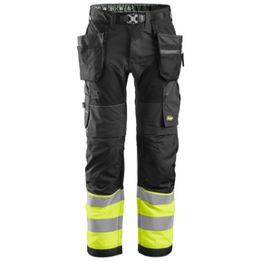Pantalon+ avec poches holster, haute visibilité, Classe 1 - FlexiWork 6931 - OFFICINA.shop