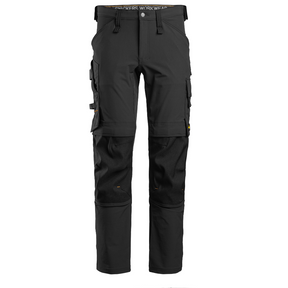 Pantalon Noir en tissu extensible - 6371 - OFFICINA.shop