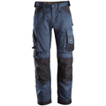 Pantalon+ Bleu foncé en tissu extensible avec coupe large - AllroundWork 6351 - OFFICINA.shop