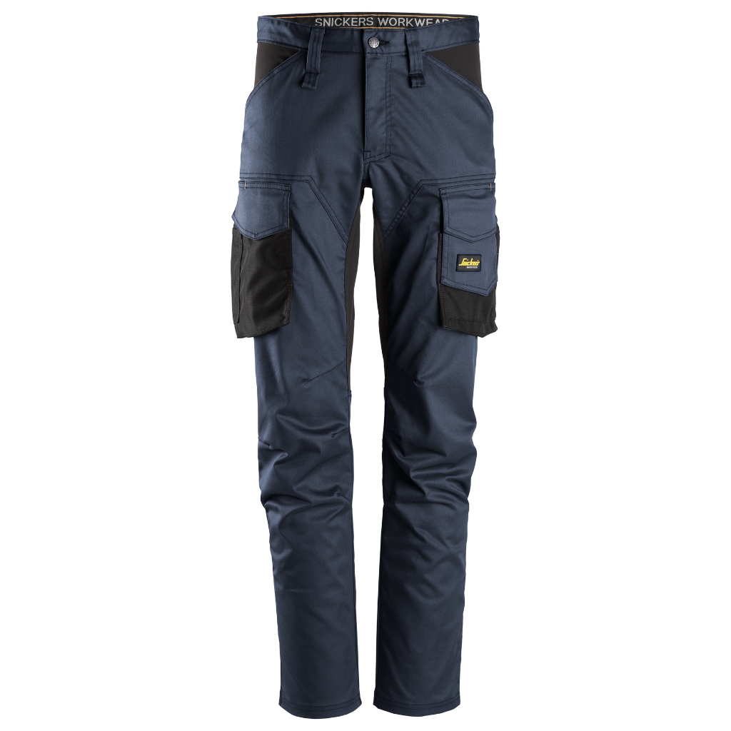 Pantalon Bleu foncé sans poches pour genouillères - AllroundWork 6803 - OFFICINA.shop