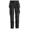 Pantalon Noir avec poches holster en tissu extensible pour femme - AllroundWork 6247 - OFFICINA.shop