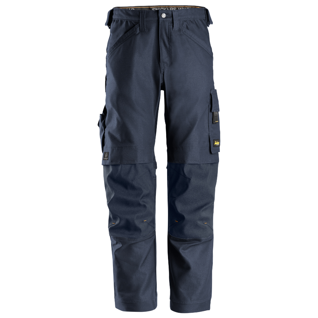 Pantalon Bleu foncé de travail en tissu extensible, Canvas+ AllroundWork 6324 - OFFICINA.shop