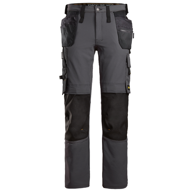 Pantalon Gris en tissu extensible avec poches holster - AllroundWork 6271 - OFFICINA.shop