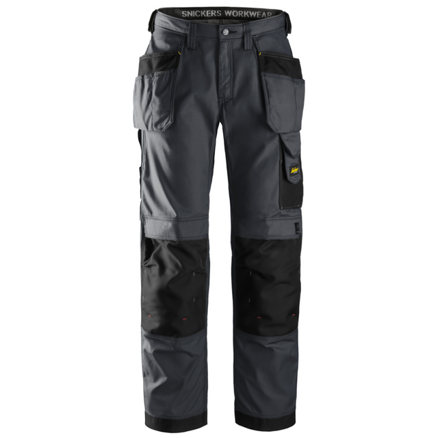 Pantalon d’artisan Gris foncé avec poches holster, Rip-Stop - 3213 - OFFICINA.shop