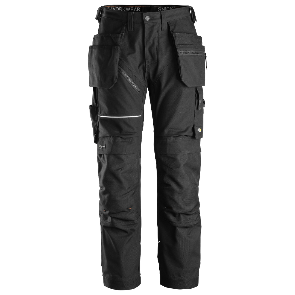 Pantalon Noir de travail avec poches holster, Canvas+ RuffWork 6214 - OFFICINA.shop