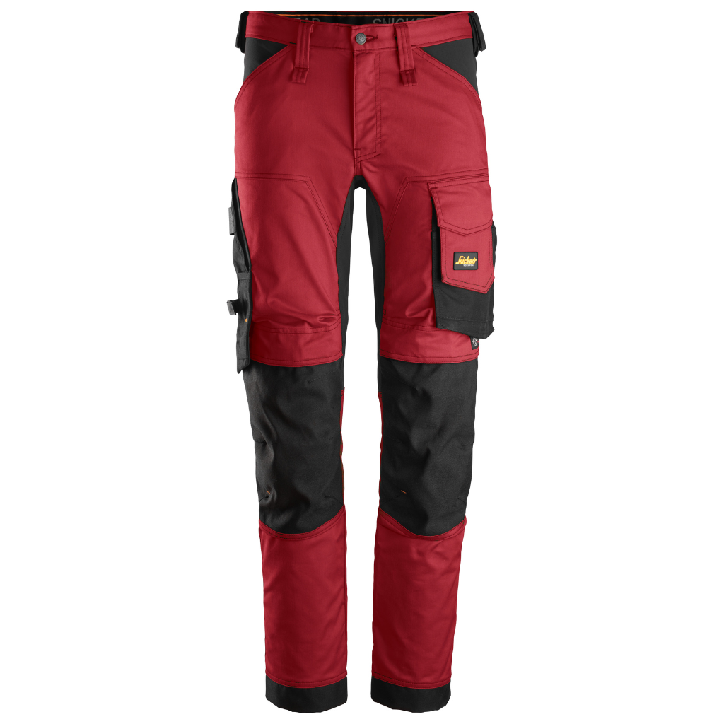 Pantalon Rouge en tissu extensible - AllroundWork 6341 - OFFICINA.shop