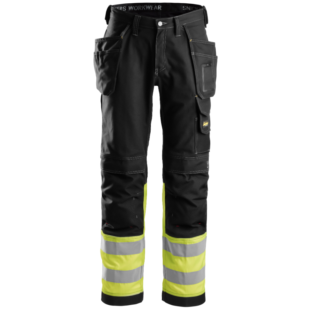 Pantalon en coton haute visibilité avec poches holster, Classe 1 - 3235 - OFFICINA.shop