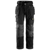 Pantalon Noir pour poseur de revêtement de sol avec poches holster, Rip-Stop - 3223 - OFFICINA.shop