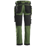 Pantalon khaki vert en tissu extensible avec poches holster - AllroundWork 6241 - OFFICINA.shop