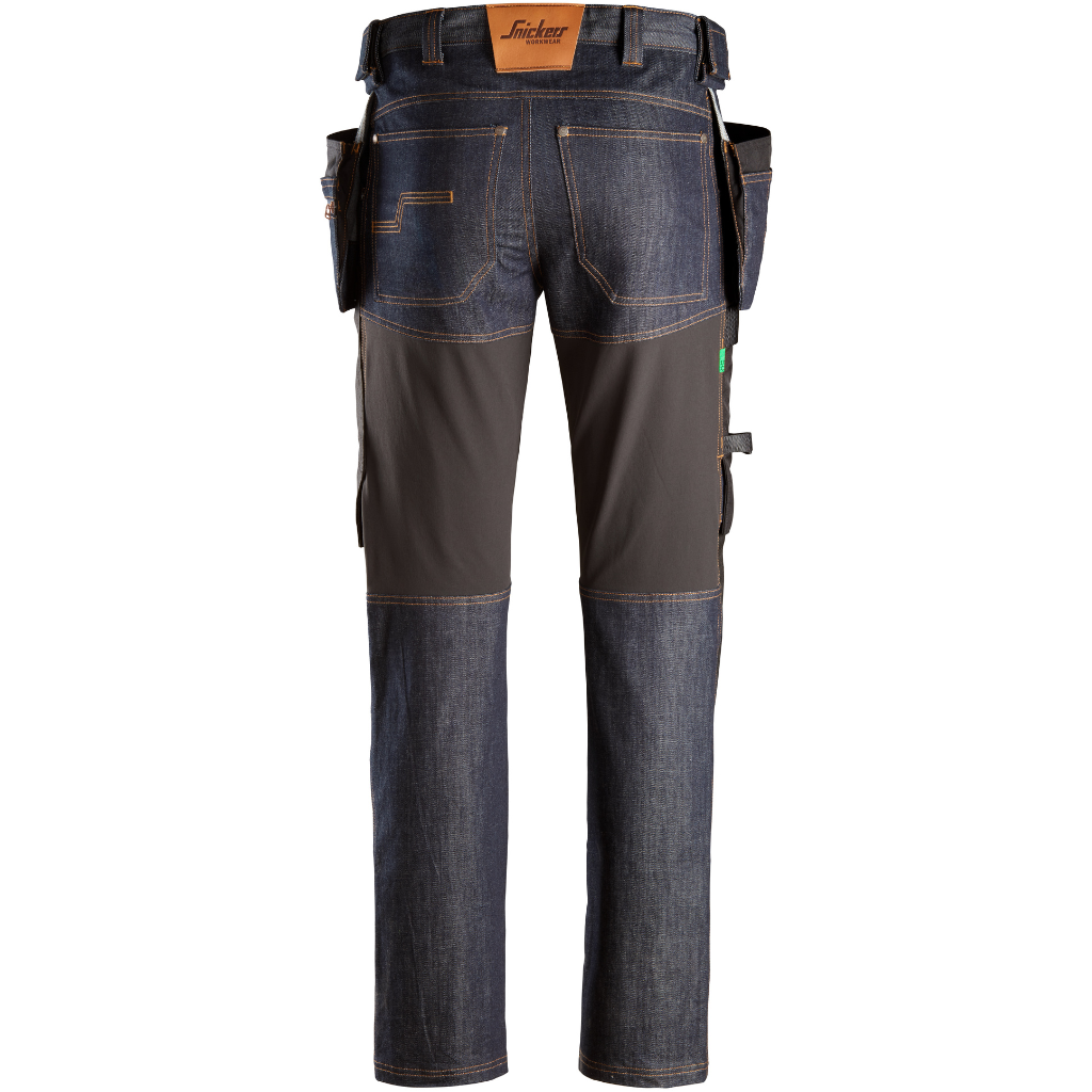 Pantalon de travail en denim avec poches holster - FlexiWork 6955 - OFFICINA.shop