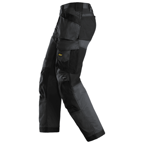 Pantalon noir en tissu extensible avec poches holster et coupe large - AllroundWork 6251 - OFFICINA.shop