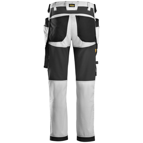 Pantalon Blanc en tissu extensible avec poches holster - AllroundWork 6241 - OFFICINA.shop