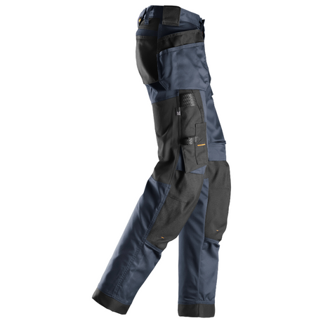 Pantalon Bleu foncé avec poches holster en tissu extensible pour femme - AllroundWork 6247 - OFFICINA.shop