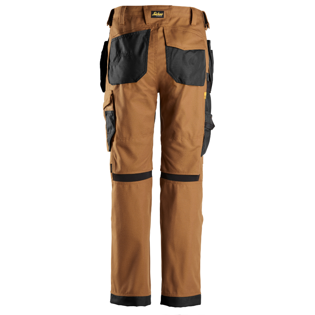 Pantalon Brun de travail avec poches holster, Canvas+ 6224 - OFFICINA.shop