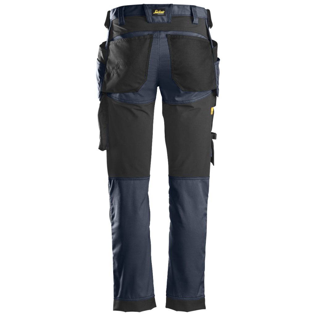 Pantalon Bleu foncé en tissu extensible avec poches holster - AllroundWork 6241 - OFFICINA.shop