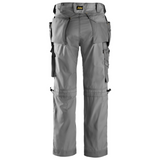 Pantalon Gris pour poseur de revêtement de sol avec poches holster, Rip-Stop - 3223 - OFFICINA.shop