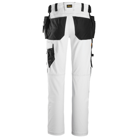 Pantalon Blanc en tissu extensible avec poches holster - AllroundWork 6271 - OFFICINA.shop