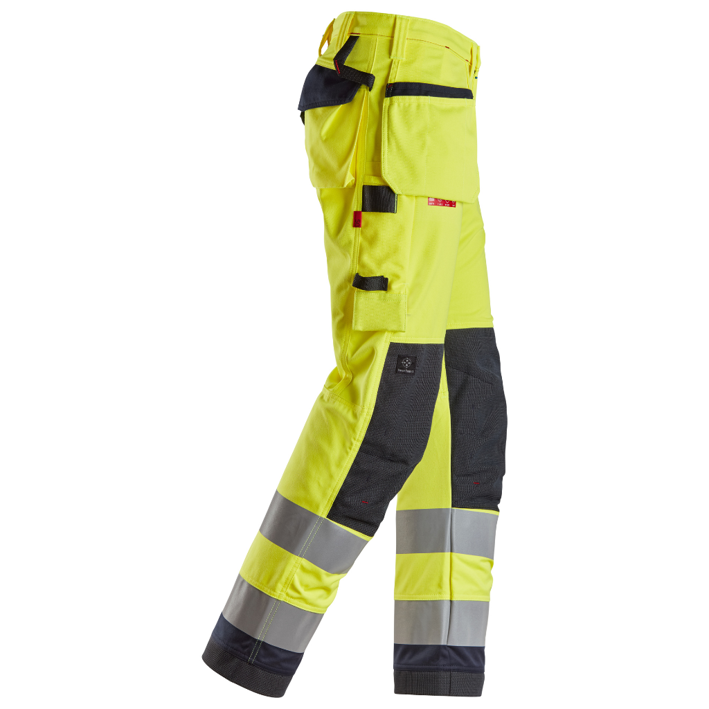 Pantalon de travail avec poches holster, haute visibilité, Classe 2 - ProtecWork 6260 - OFFICINA.shop