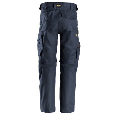 Pantalon Bleu foncé de travail en tissu extensible, Canvas+ AllroundWork 6324 - OFFICINA.shop