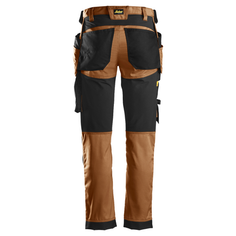 Pantalon Brun en tissu extensible avec poches holster - AllroundWork 6241 - OFFICINA.shop