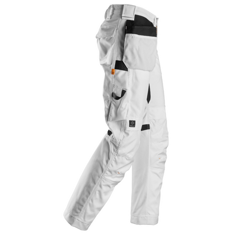 Pantalon Blanc de travail avec poches holster, Canvas+ 6224 - OFFICINA.shop