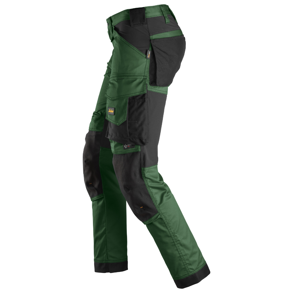 Pantalon Vert en tissu extensible - AllroundWork 6341 - OFFICINA.shop