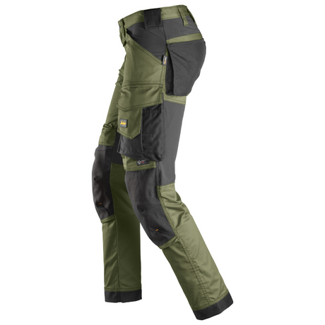 Pantalon Khaki vert en tissu extensible - AllroundWork 6341 - OFFICINA.shop