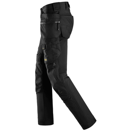 Pantalon Noir en tissu extensible dans 4 directions avec poches holster - AllroundWork 6275 - OFFICINA.shop