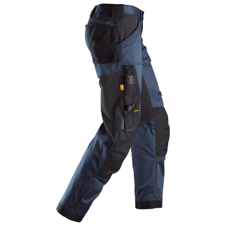 Pantalon+ Bleu foncé en tissu extensible avec coupe large - AllroundWork 6351 - OFFICINA.shop