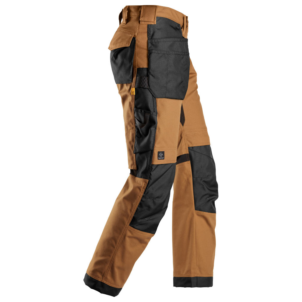 Pantalon Brun de travail avec poches holster, Canvas+ 6224 - OFFICINA.shop