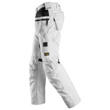 Pantalon Blanc de travail avec poches holster, Canvas+ 6224 - OFFICINA.shop