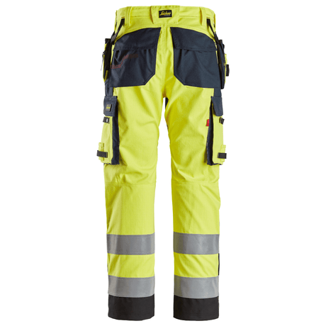 Pantalon de travail renforcé au niveau de tibia avec poches holster haute visibilité, Classe 2 - ProtecWork 6264 - OFFICINA.shop