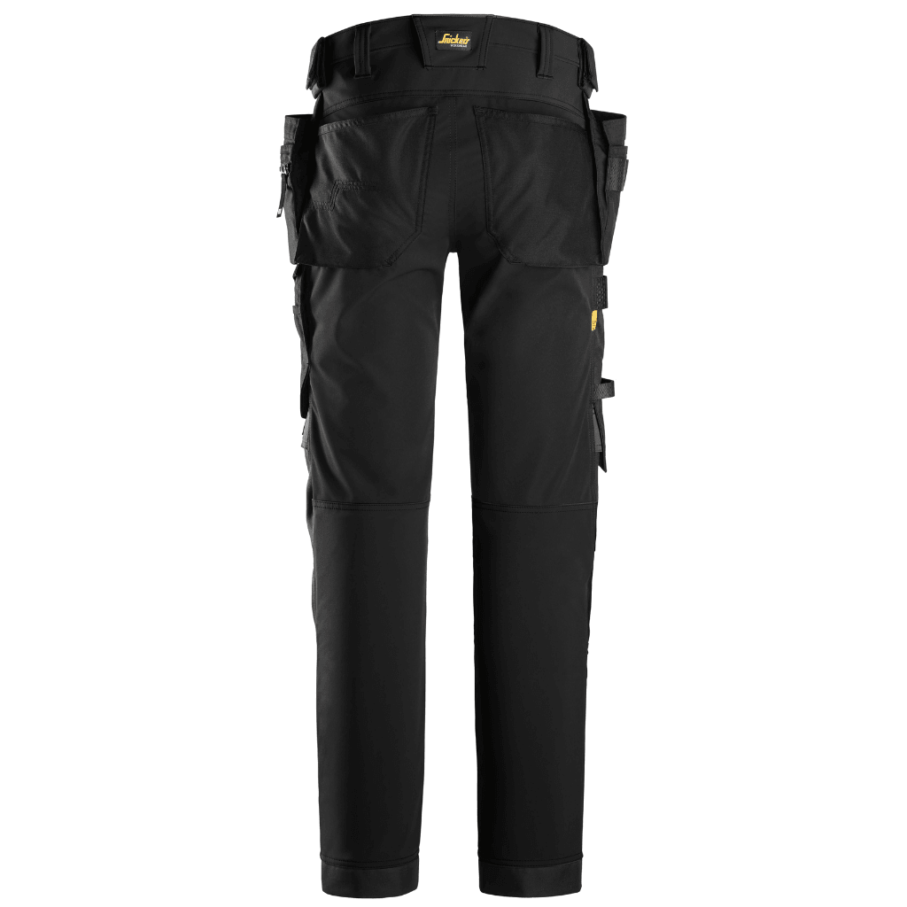 Pantalon Noir en tissu extensible dans 4 directions avec poches holster - AllroundWork 6275 - OFFICINA.shop