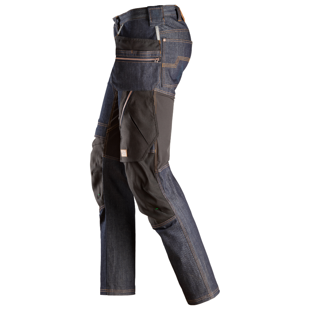 Pantalon de travail en denim avec poches holster - FlexiWork 6955 - OFFICINA.shop