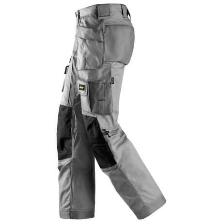 Pantalon Gris pour poseur de revêtement de sol avec poches holster, Rip-Stop - 3223 - OFFICINA.shop