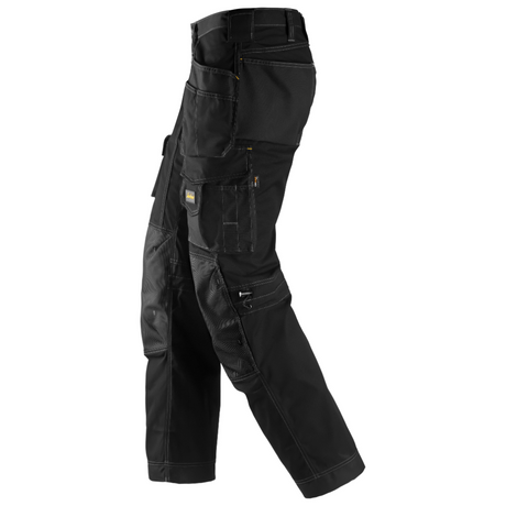 Pantalon Noir pour poseur de revêtement de sol avec poches holster, Rip-Stop - 3223 - OFFICINA.shop