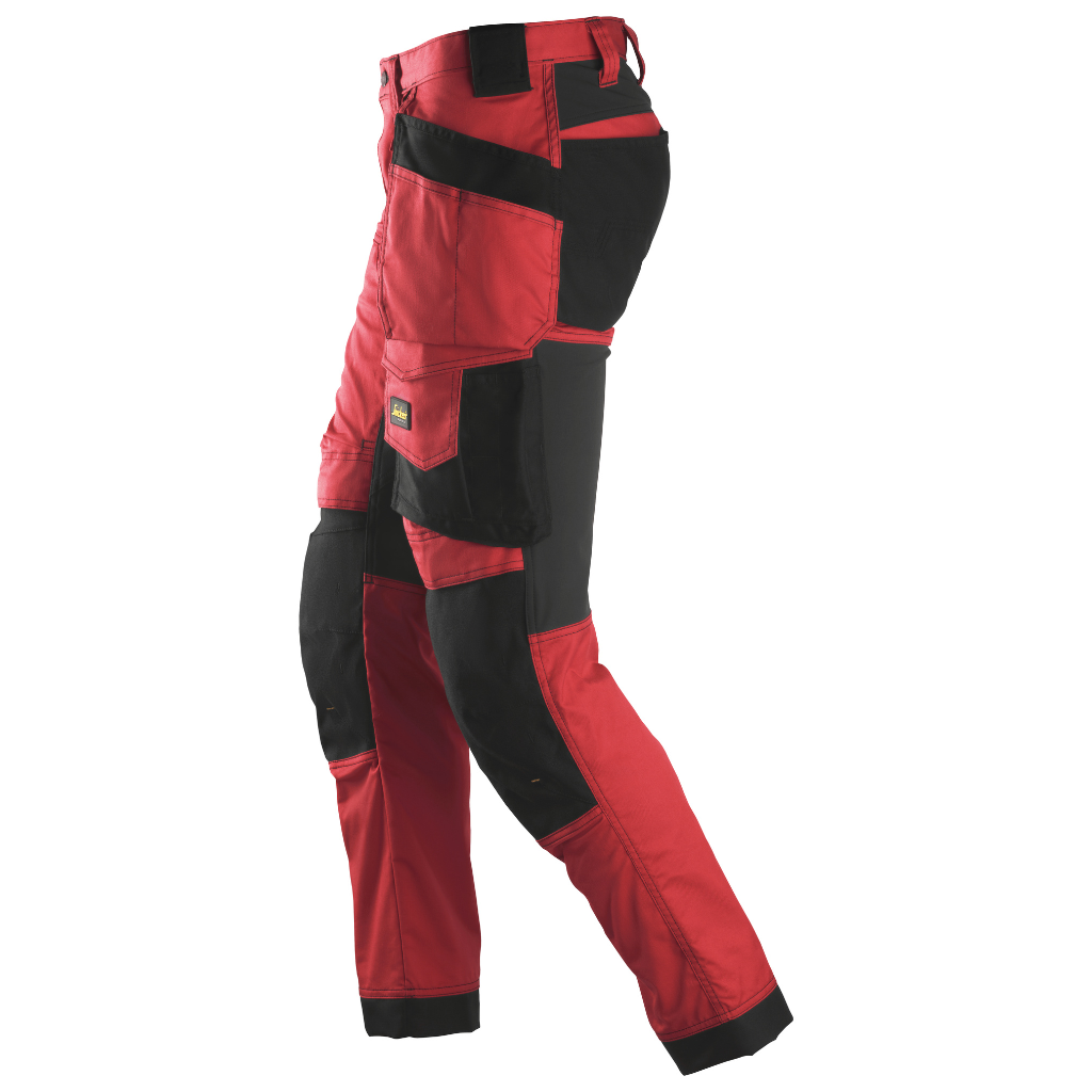 Pantalon Rouge en tissu extensible avec poches holster - AllroundWork 6241 - OFFICINA.shop